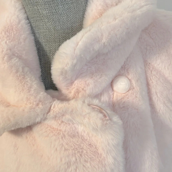 REGAL NWOT Faux Rabbit Fur Long Coat, Size L - Picture 5 of 13